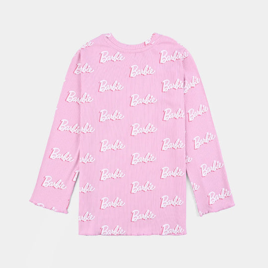 Girls Lycra Jersey T-Shirt F/S - Pink