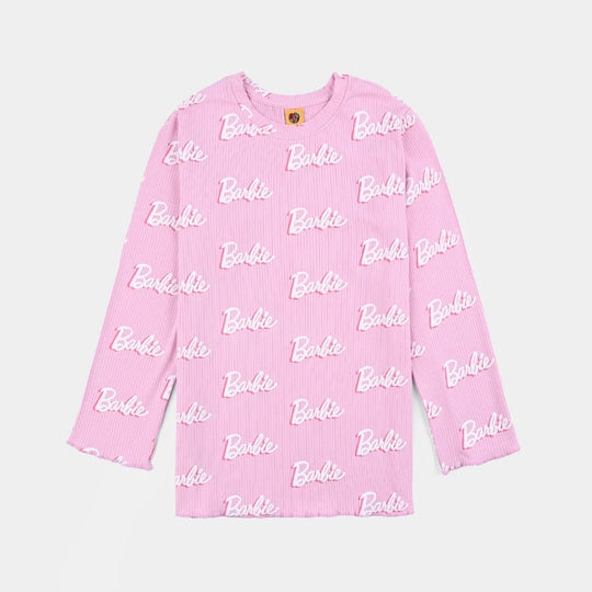 Girls Lycra Jersey T-Shirt F/S - Pink