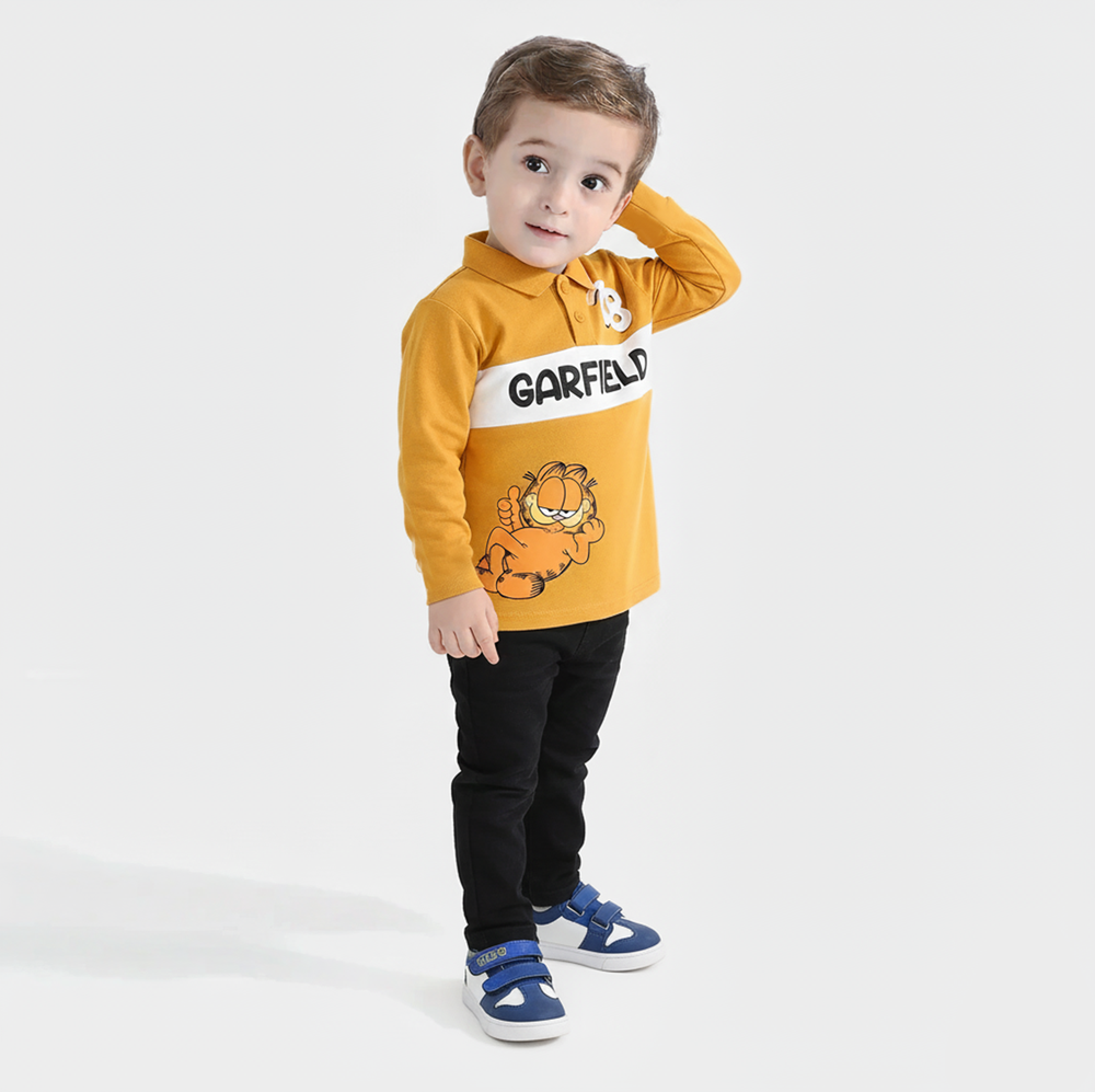Infant Boys Cotton Interlock Suit-York Yellow