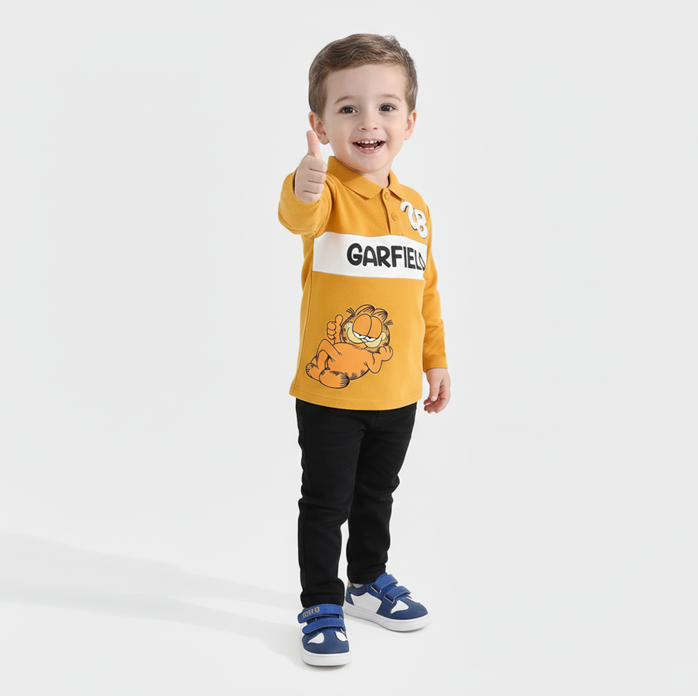 Infant Boys Cotton Interlock Suit-York Yellow