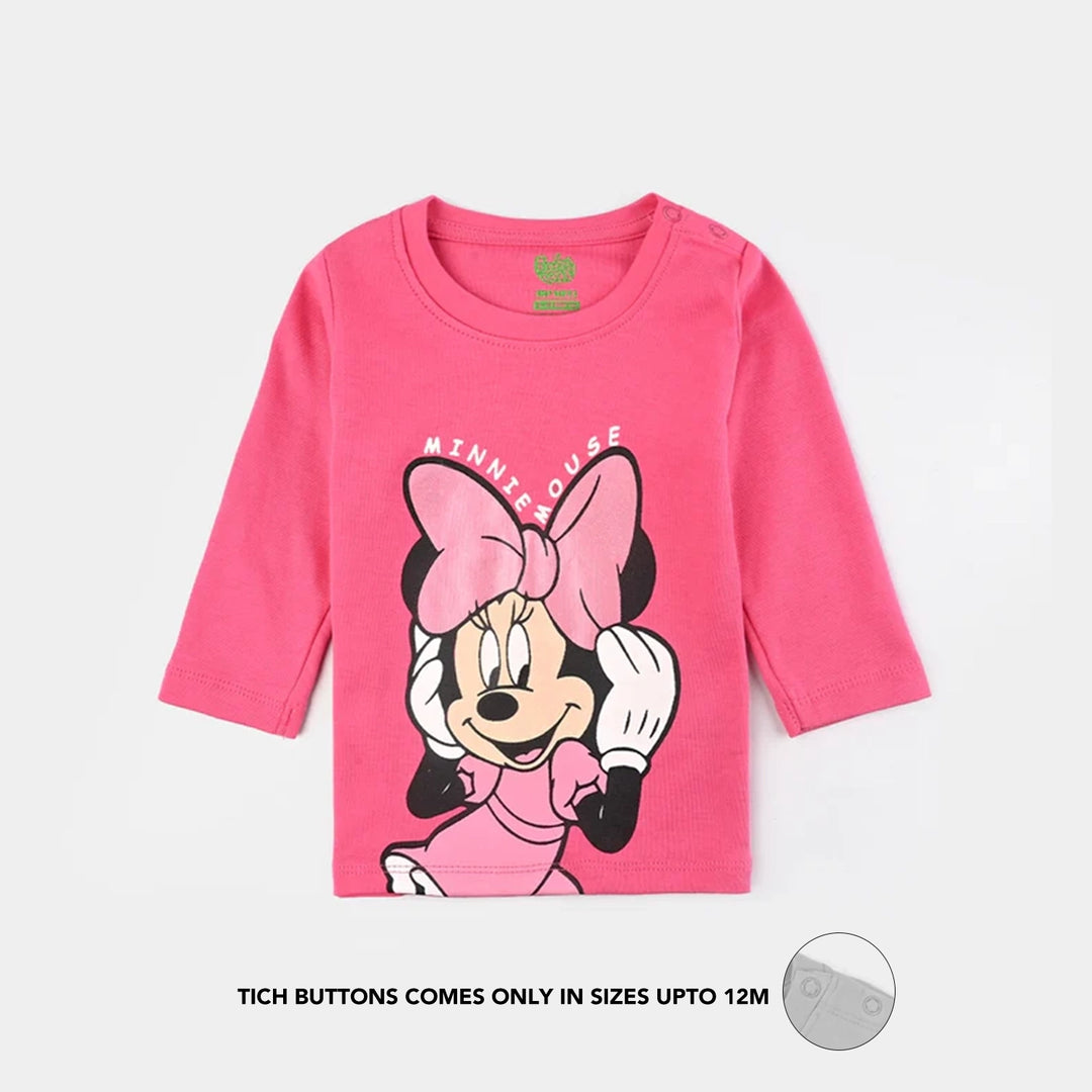 Infant Girls Cotton Interlock Suit - Pink