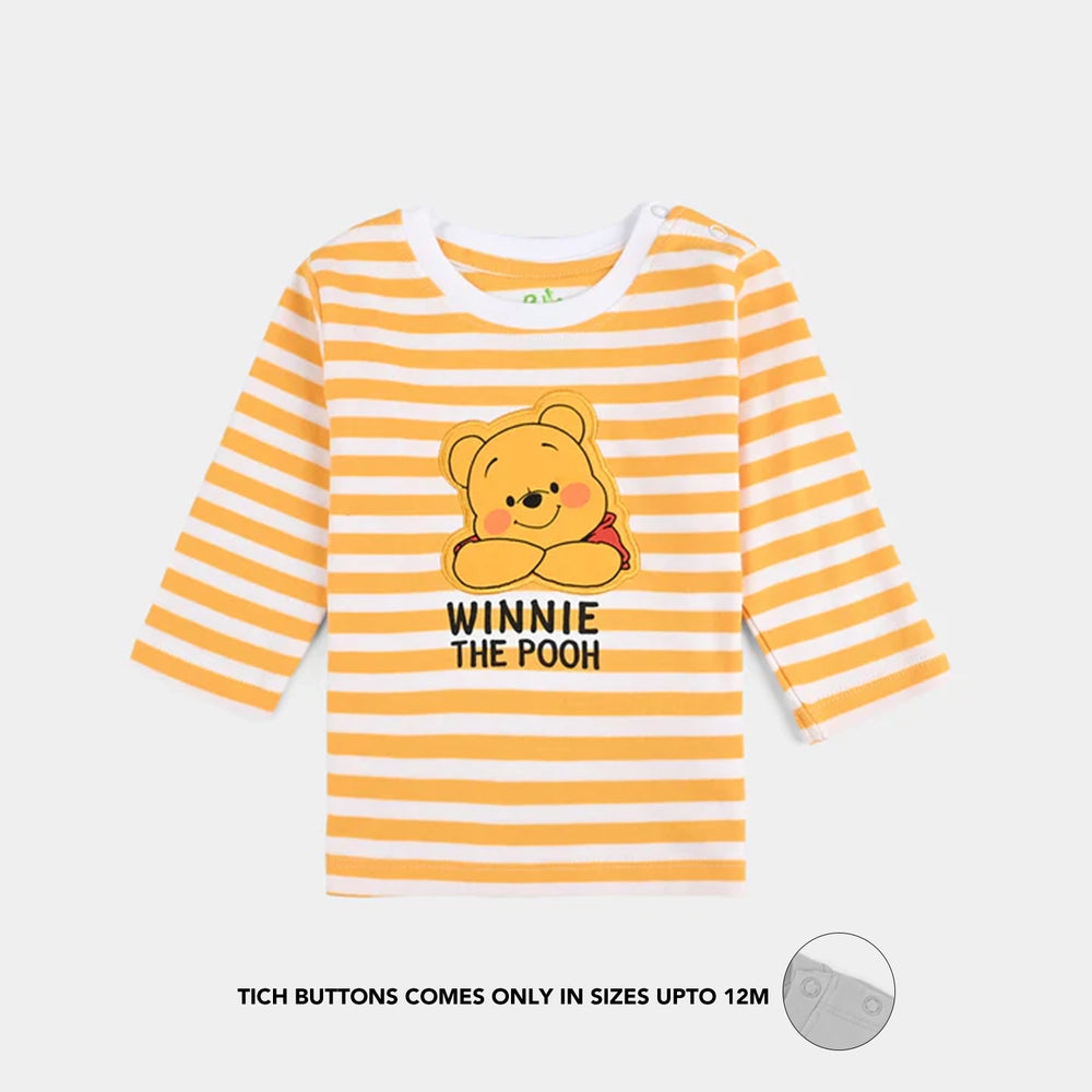 Infant Boys Cotton Interlock Pyjama - White/Yellow