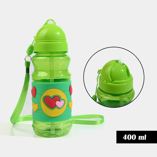 Kids Plastic Water Bottle with Carrying Strap