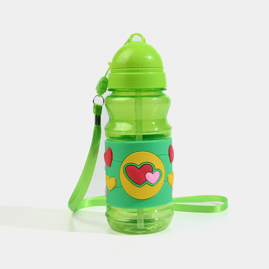 Kids Plastic Water Bottle with Carrying Strap