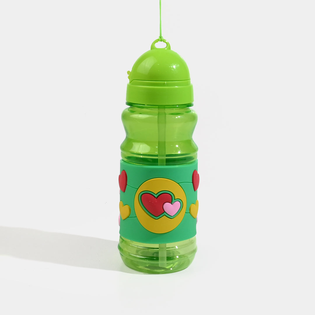 Kids Plastic Water Bottle with Carrying Strap