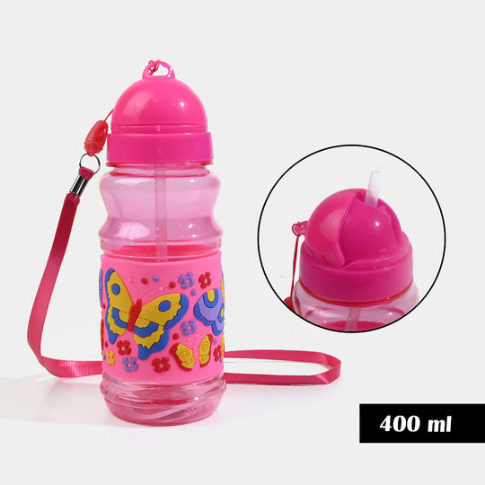 Kids Plastic Water Bottle with Carrying Strap