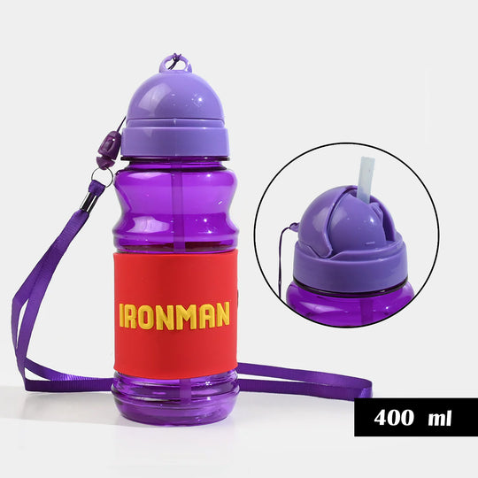 Kids Plastic Water Bottle with Carrying Strap