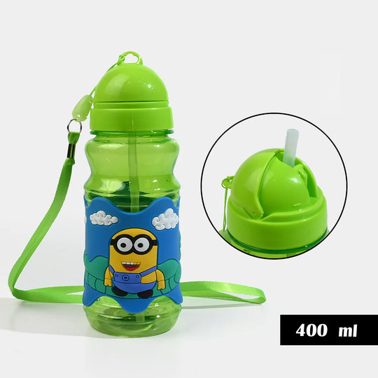 Kids Plastic Water Bottle with Carrying Strap