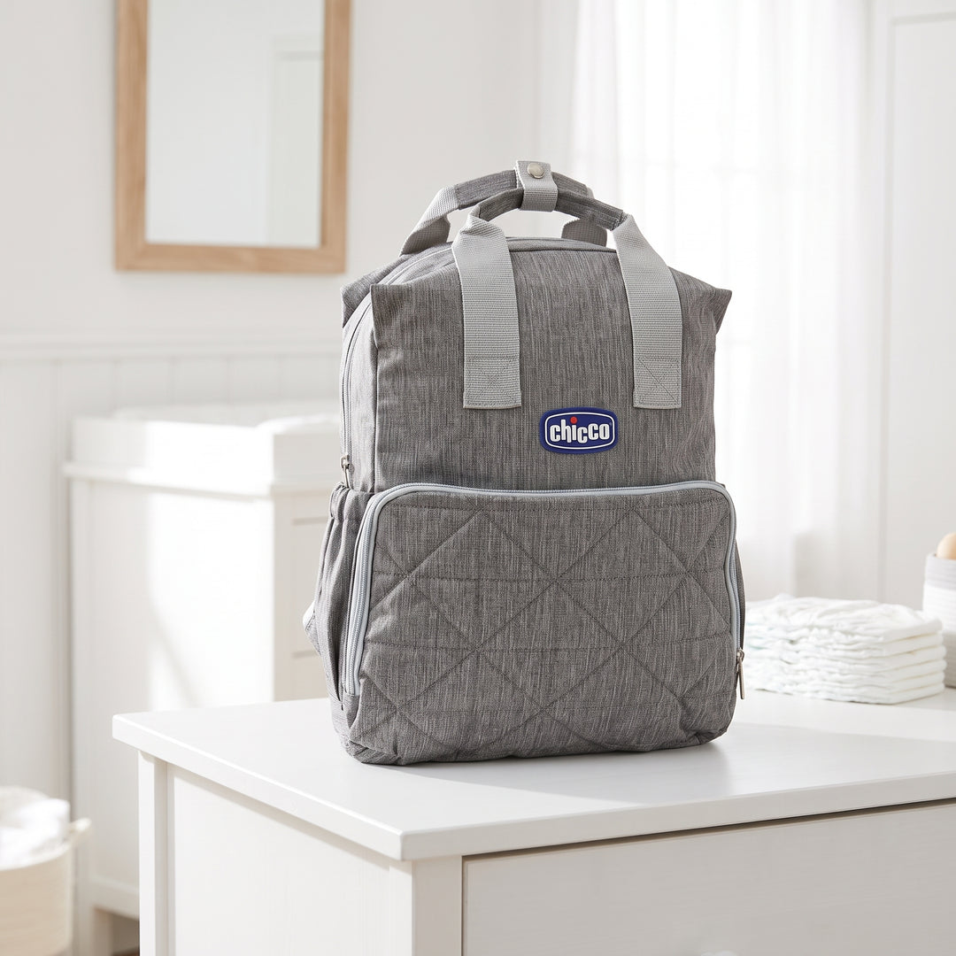 BABY CARE MOTHER BAG PACK | 1539 GRAY