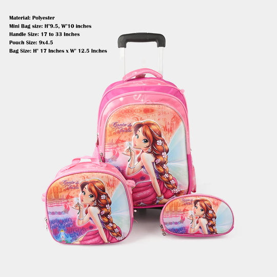 Character Trolley Bag 3pc Set