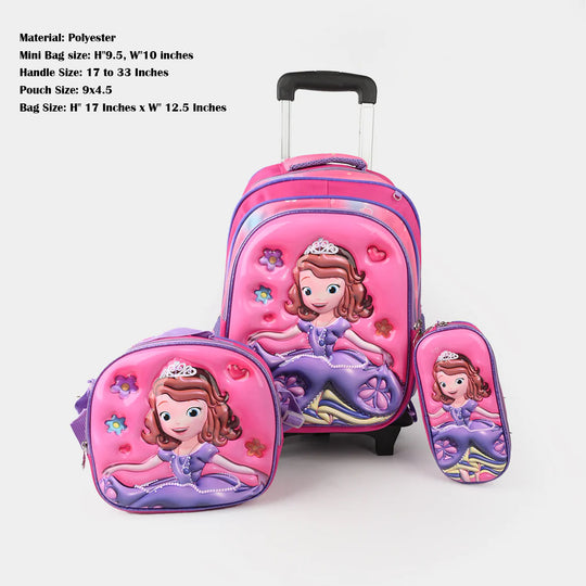 Character Trolley Bag 3pc Set