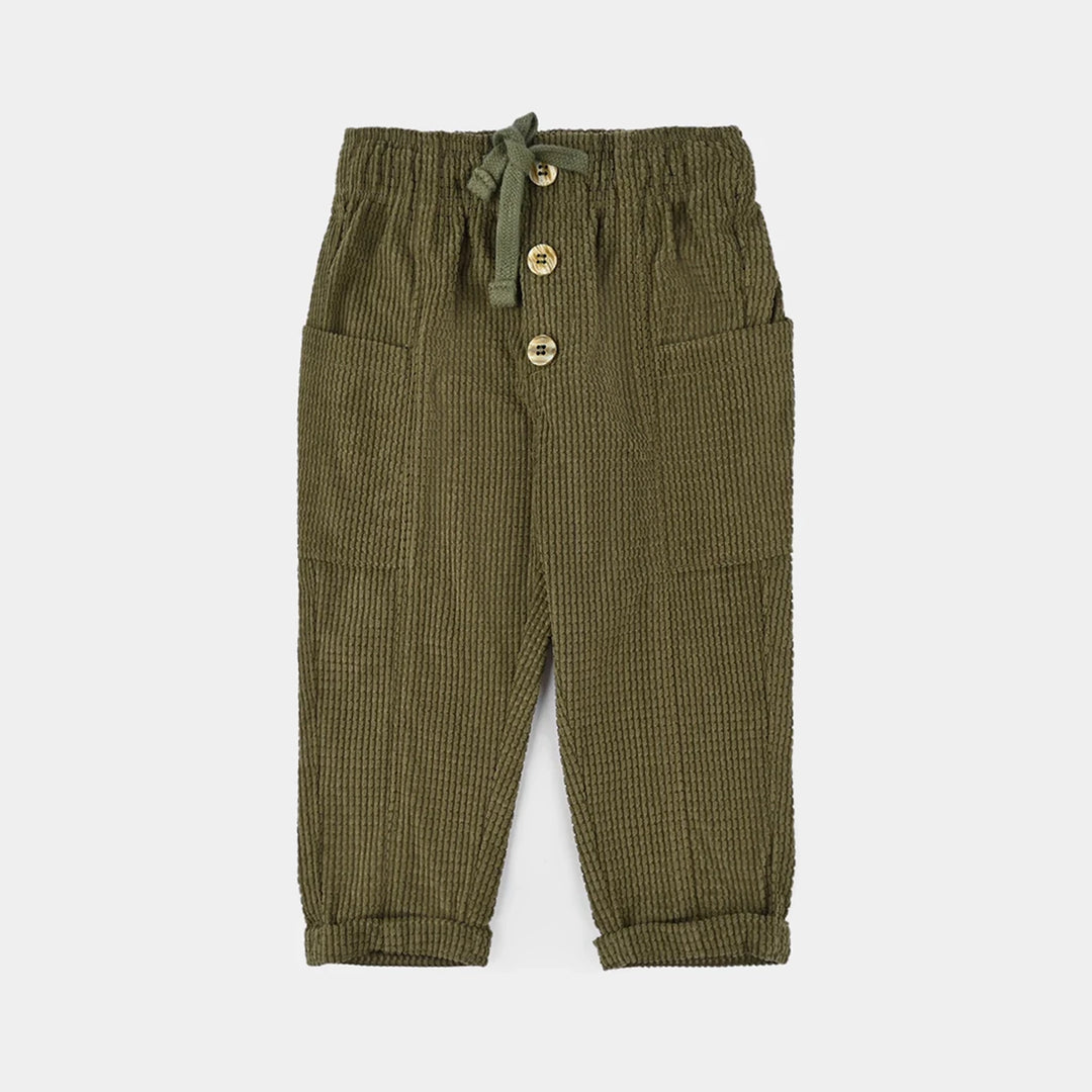 Infant Boys Corduroy Pant Horn-Olive