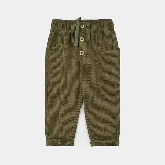 Infant Boys Corduroy Pant Horn-Olive
