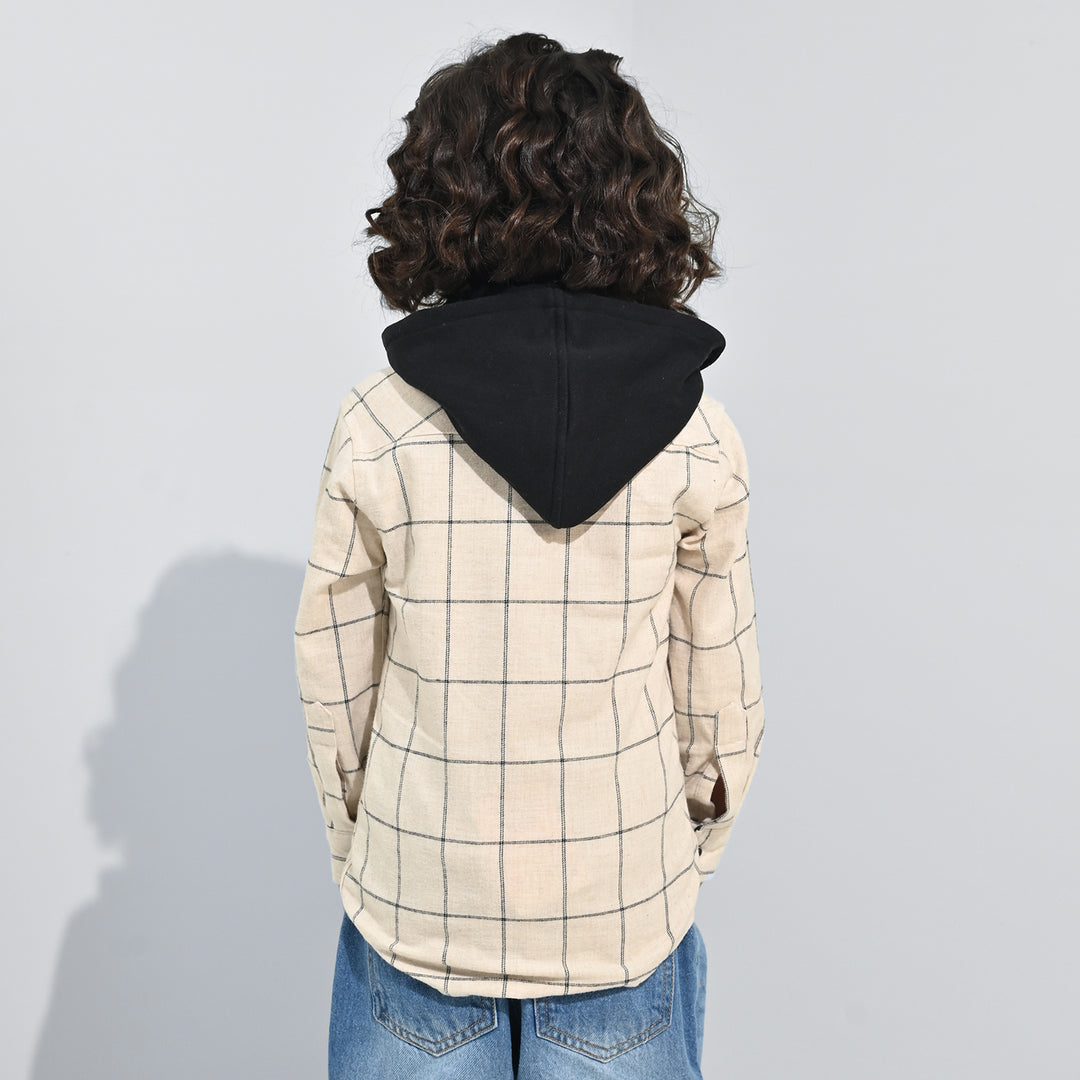 Boys Flannel Shirt (Adventure)-Off.White