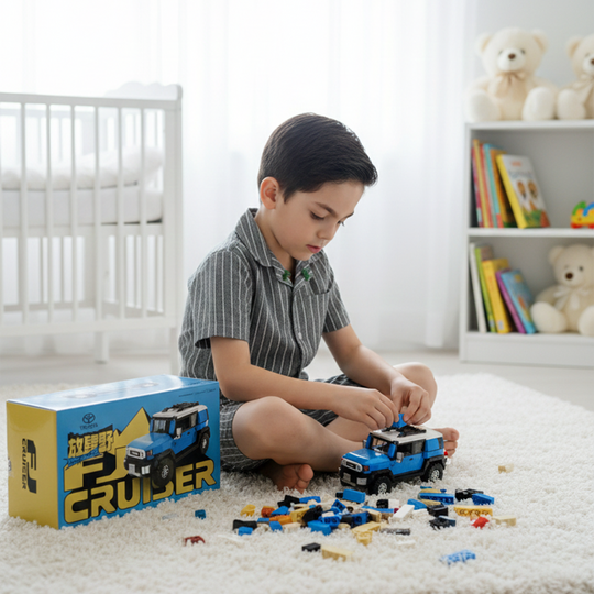 Off Road Vehicle Building Blocks Retro Car Set