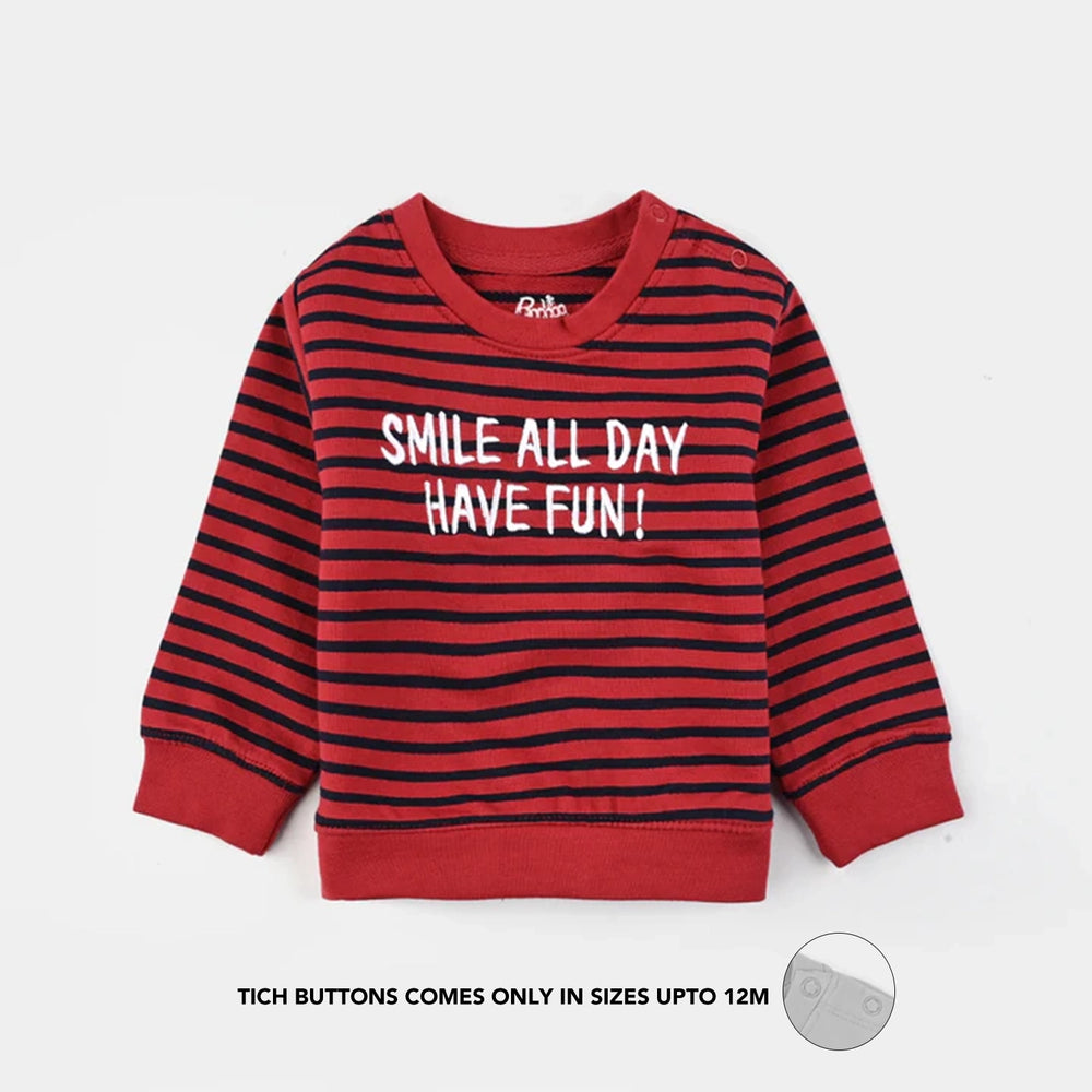 Infant Boys Jersey/Terry 2 Piece Smile All Day-Salsa