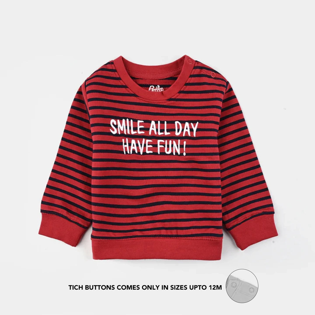 Infant Boys Jersey/Terry 2 Piece Smile All Day-Salsa