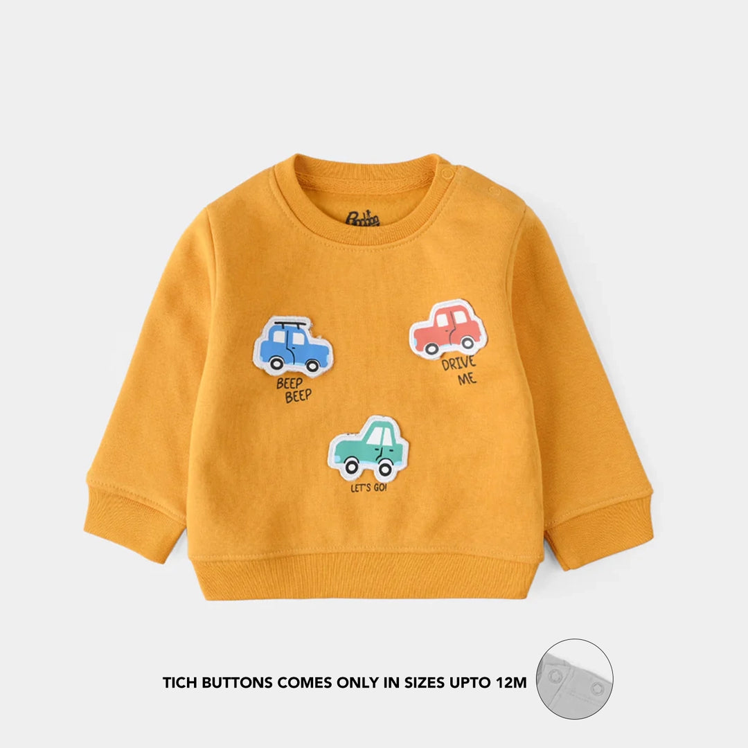 Infant Boys Fleece 2 Piece Beep Beep - Yellow