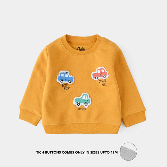 Infant Boys Fleece 2 Piece Beep Beep - Yellow