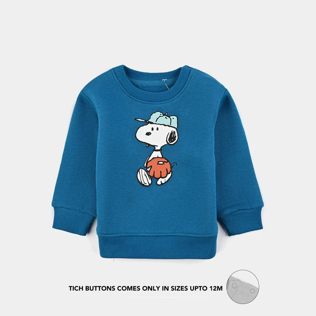 Infant Boys Fleece 2 Piece Suit Peanut - Teal Blue