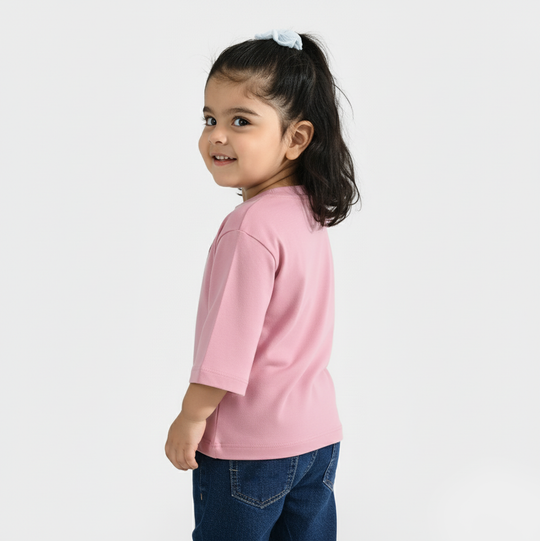 Infant Girls Jersey/Terry T-Shirt F/S Little Duckling-Pink