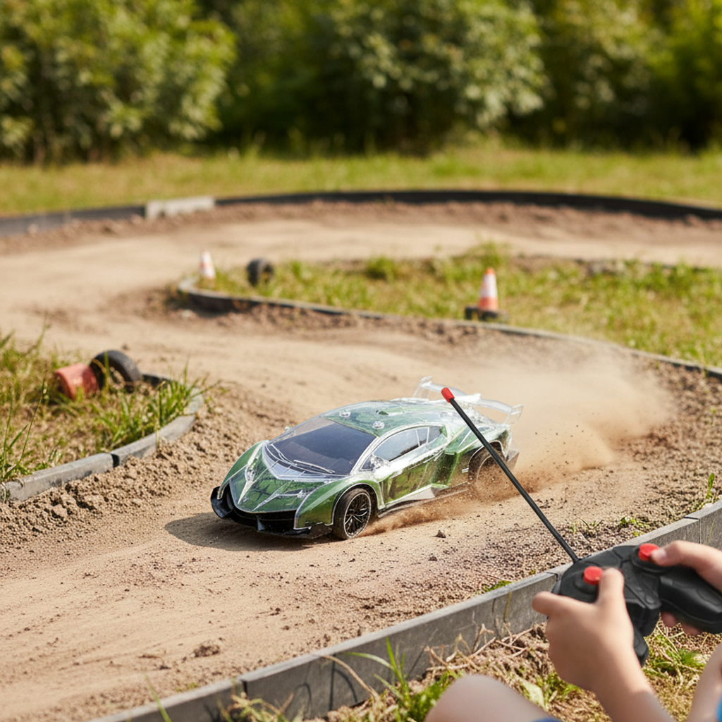 REMOTE CONTROL CAR WITH LIGHTS FOR KIDS