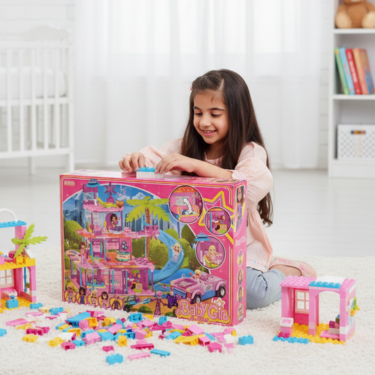 Colorful Wooden Airplane Puzzle – Educational Toy for Toddlers