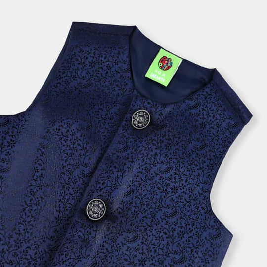 Infant Boys Poly Viscose Waistcoat - Navy