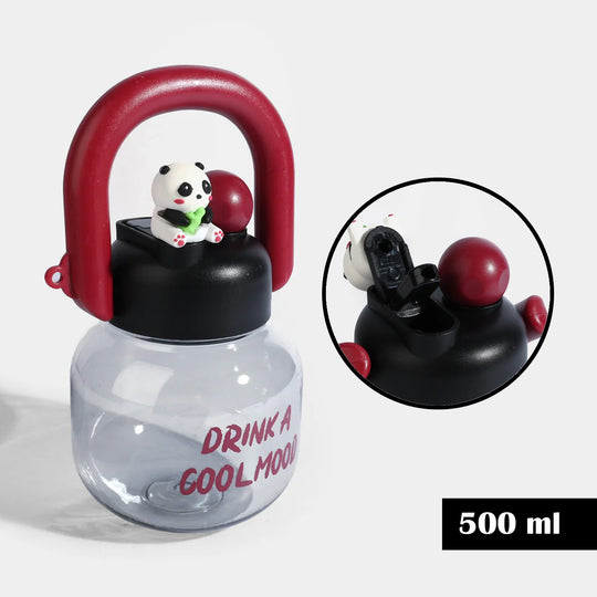 DRINKING STRAW CUP WATER BOTTLE | SH2701 - BLACK