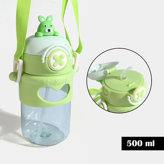 KIDS STRAW WATER BOTTLE/BEAKER | SH2704 - GREEN