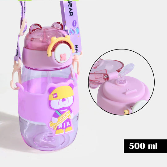 KIDS STRAW WATER BOTTLE/BEAKER | SH2703 - PURPLE