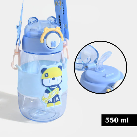 KIDS STRAW WATER BOTTLE/BEAKER | SH2703 - BLUE