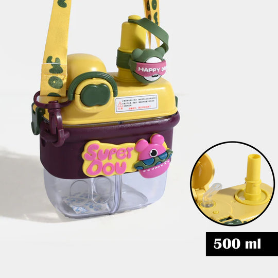Kids Straw Water Bottle | 500ml