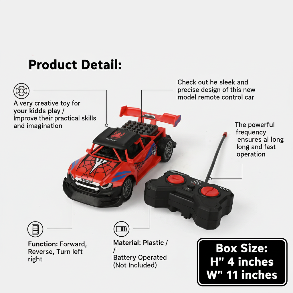 Remote Control Spray Car for Kids