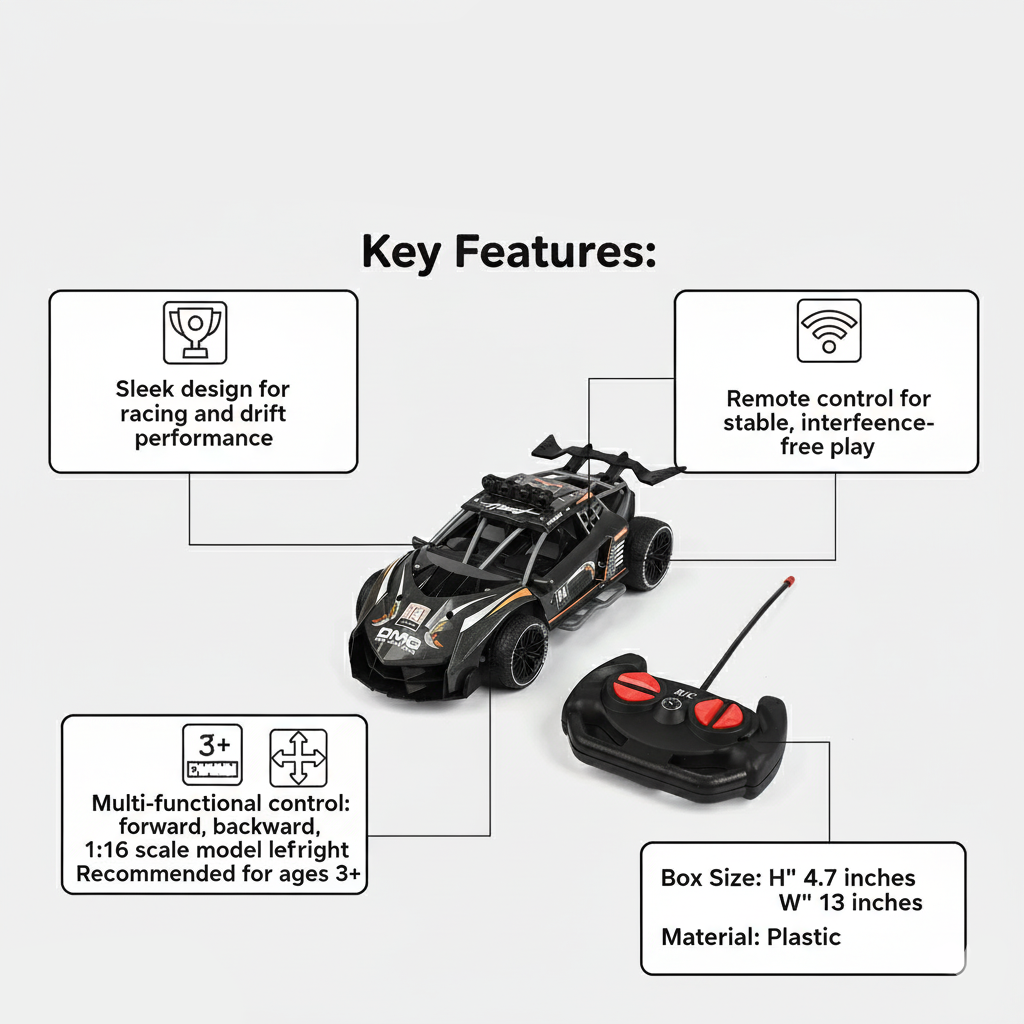 Remote Control Racing & Drift Car for Kids