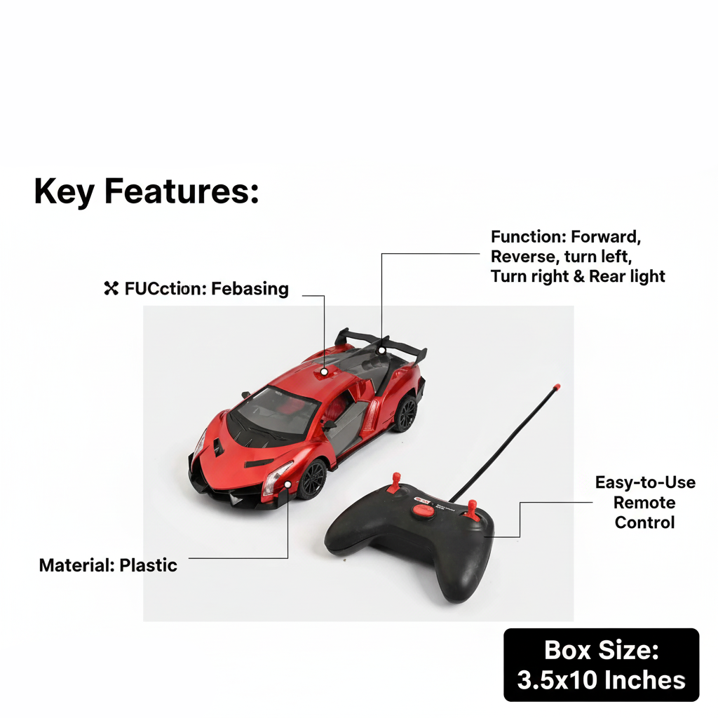 REMOTE CONTROL RACING CAR FOR KIDS