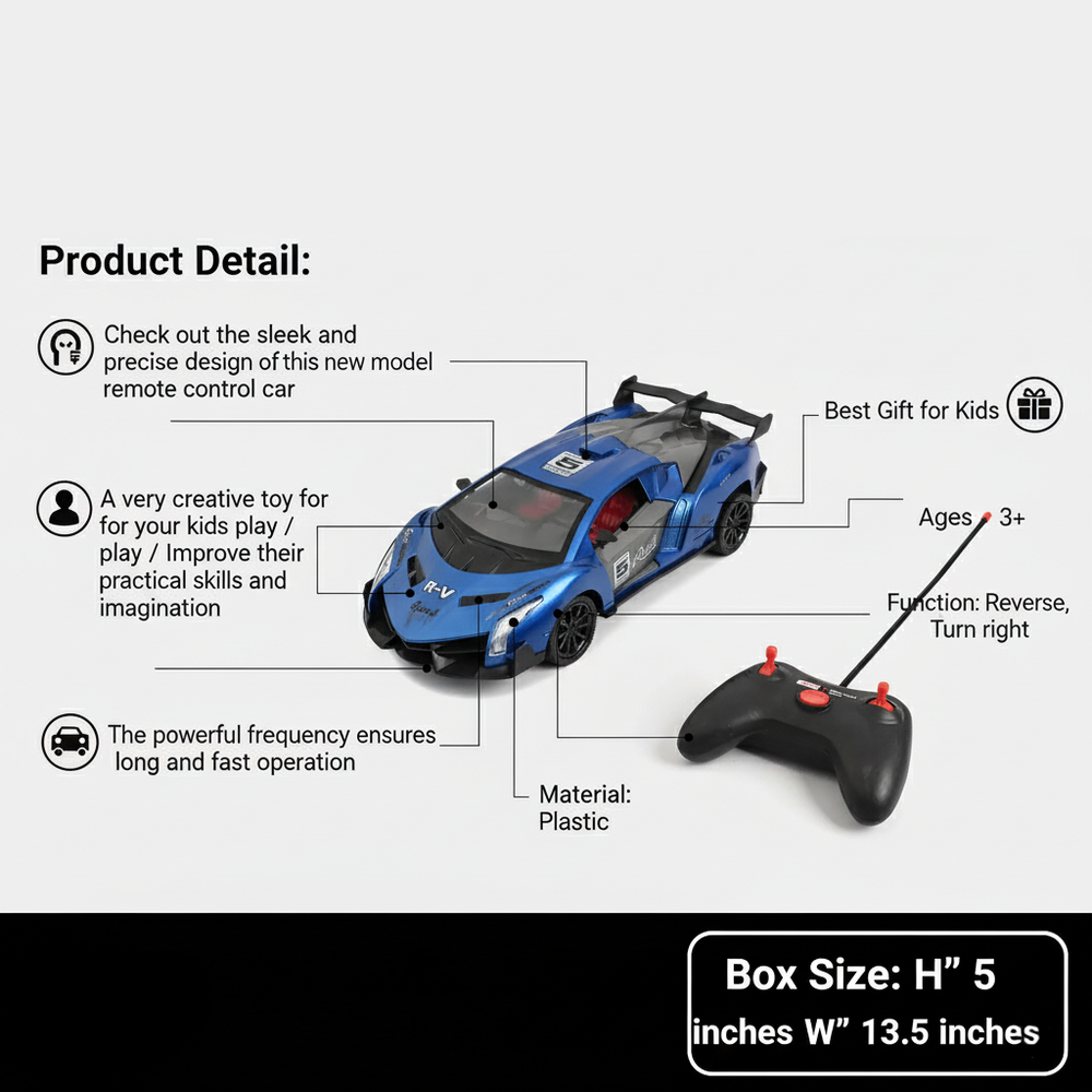 Remote Control Speed Car for Kids