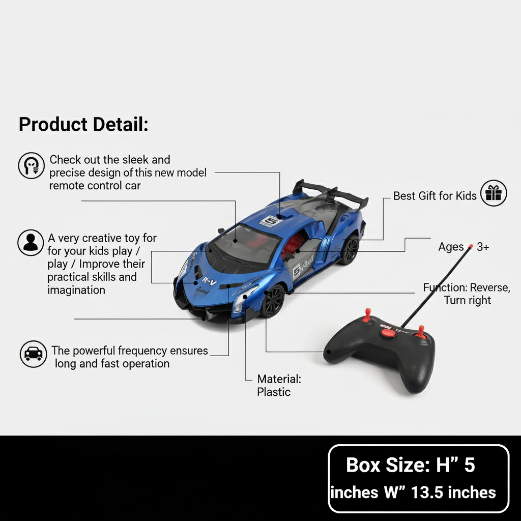 Remote Control Speed Car for Kids