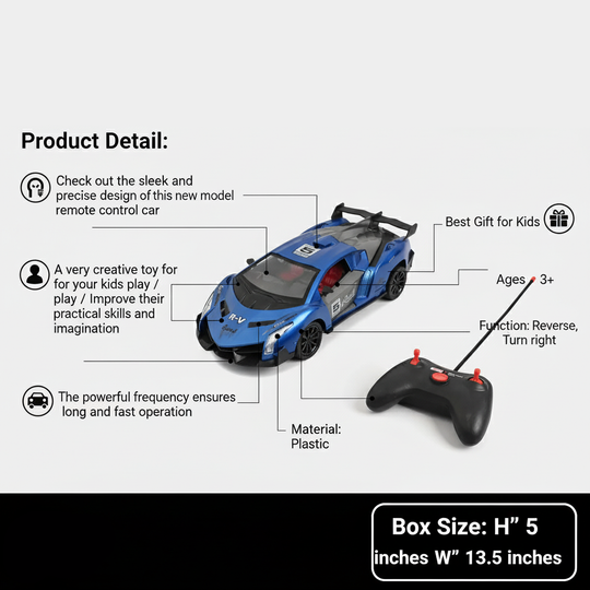 Remote Control Speed Car for Kids