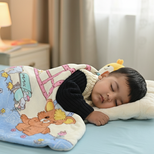 BABY PLUSH BLANKET 1429 BLUE