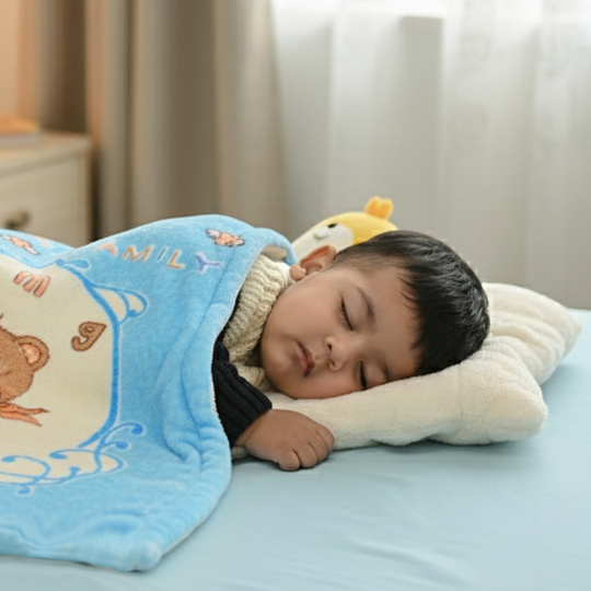 BABY PLUSH BLANKET 1431 BLUE