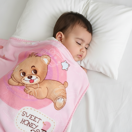 BABY PLUSH BLANKET 1434 PINK