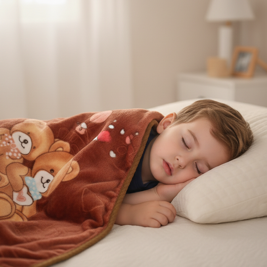 BABY PLUSH BLANKET 1435 BROWN