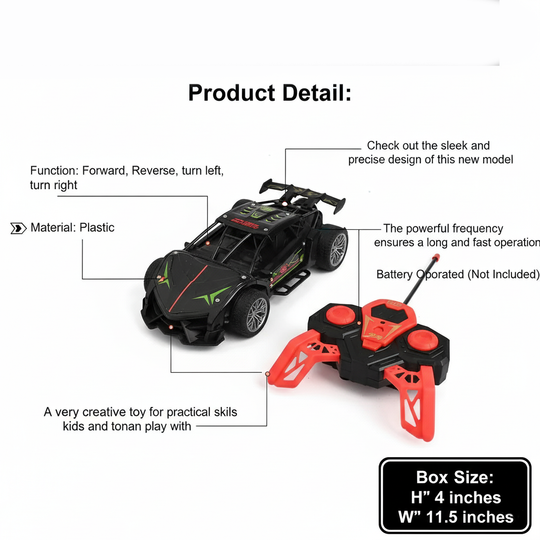 Remote Control Metal Model Car For Kids