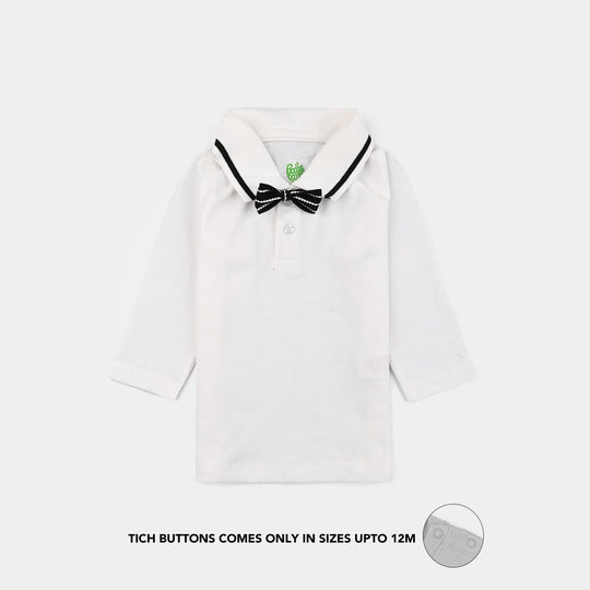 Infant Boys Jacquard Suit (Pop Up Jacquard) - White/Black