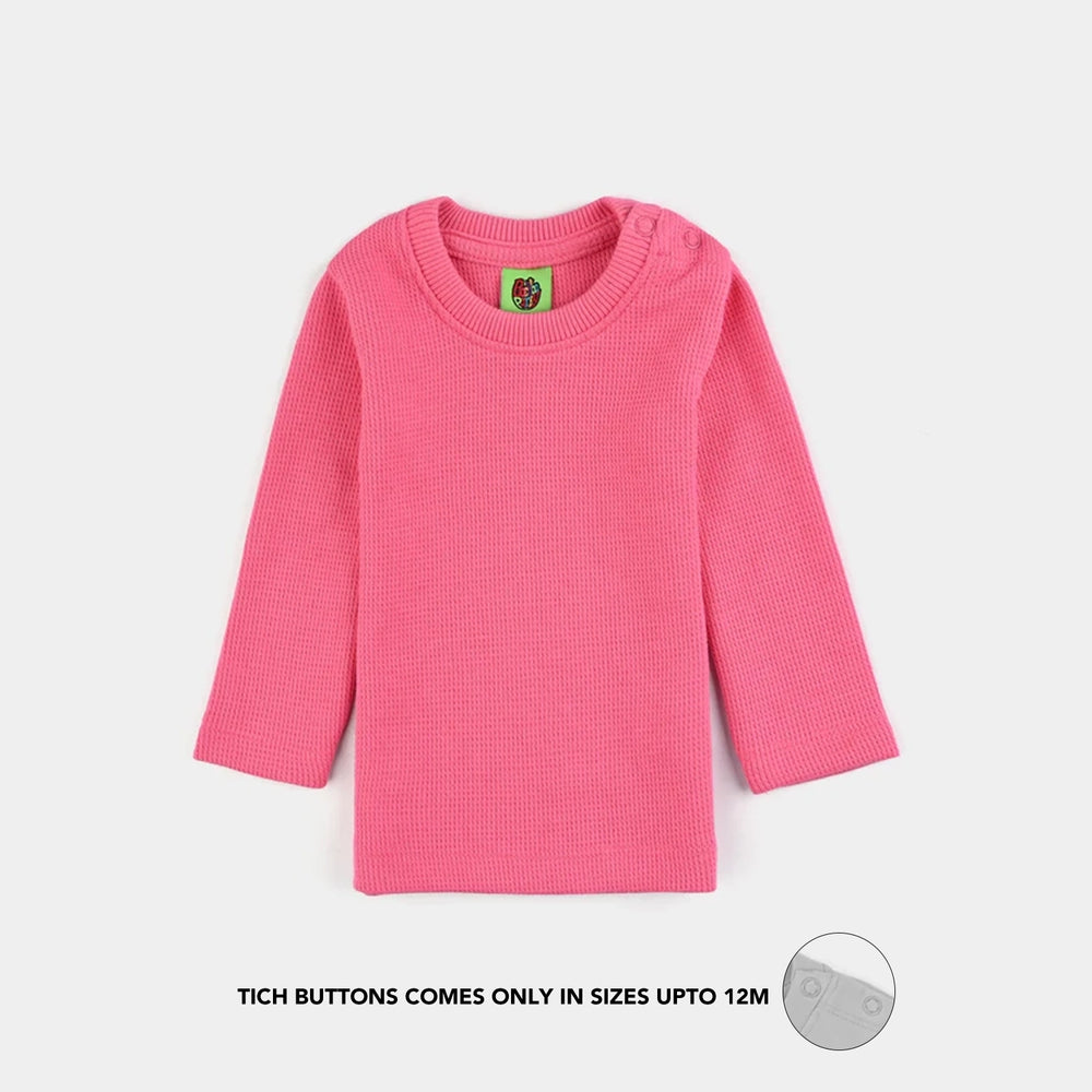 Infant Unisex Thermal Inner Wear Suit-Hot Pink