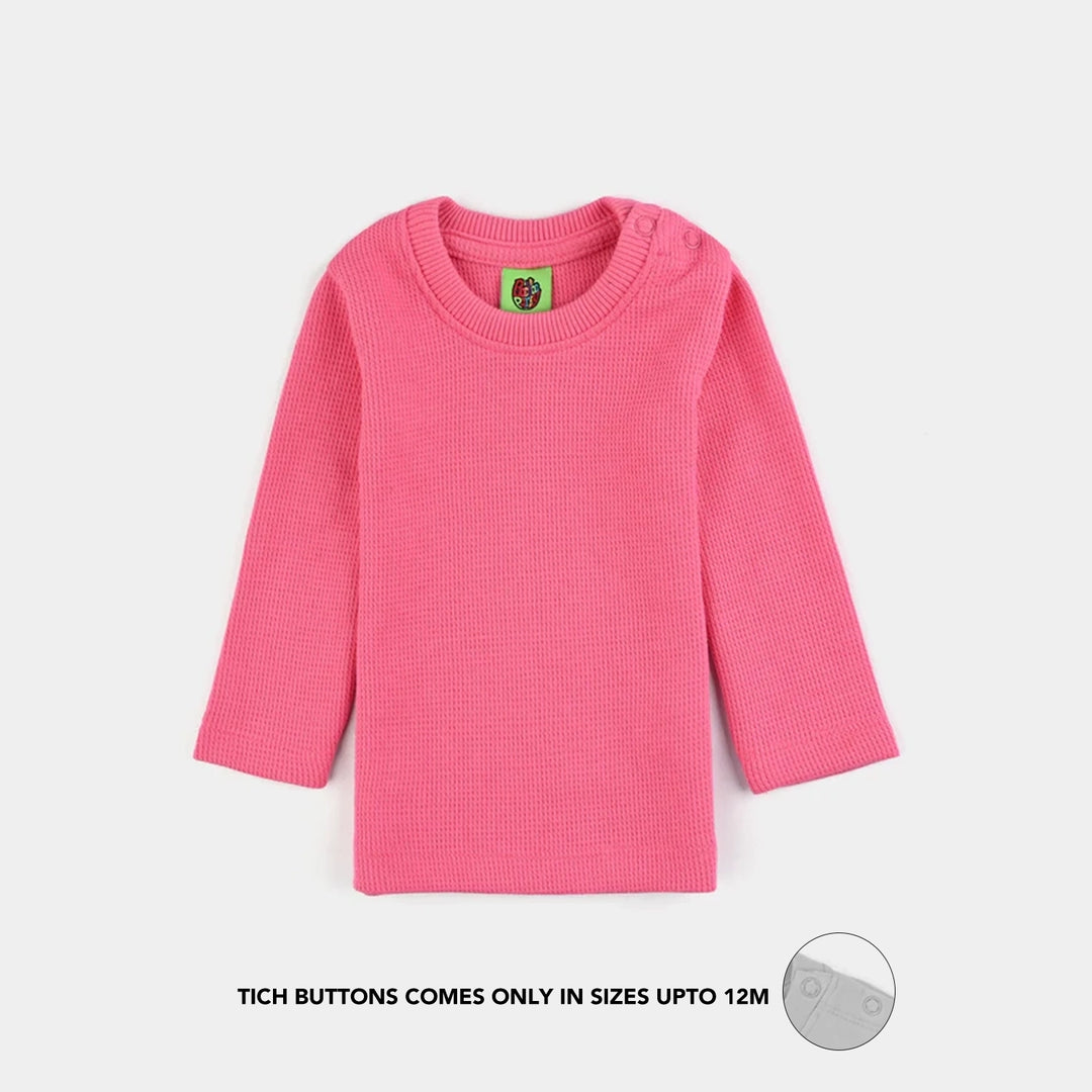 Infant Unisex Thermal Inner Wear Suit-Hot Pink