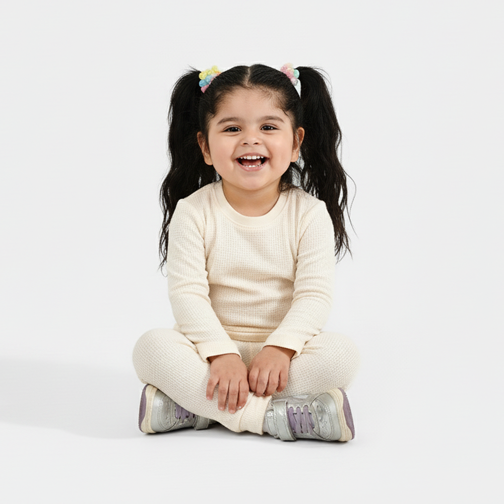 Infant Unisex Thermal Inner Wear Suit - Off White