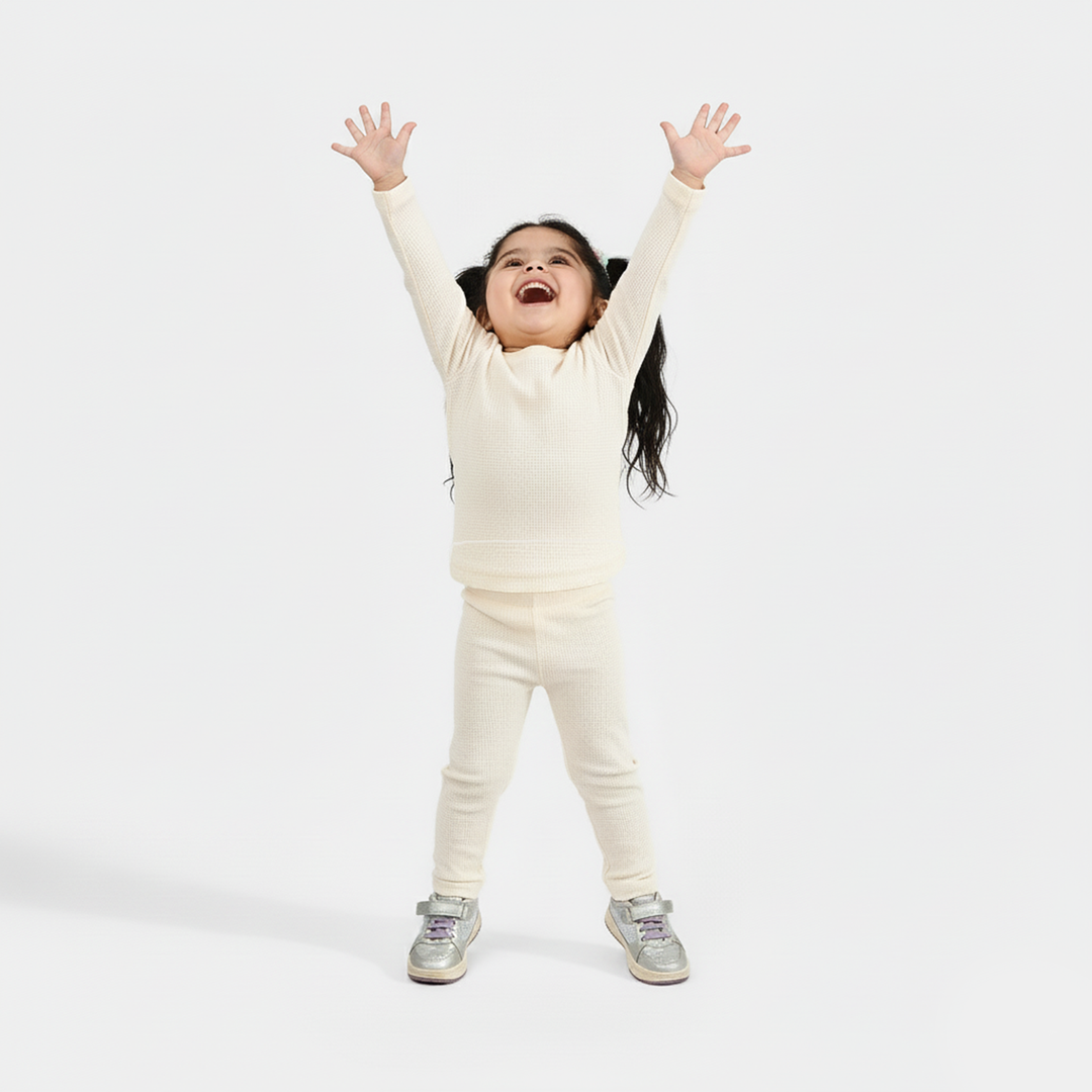 Infant Unisex Thermal Inner Wear Suit - Off White