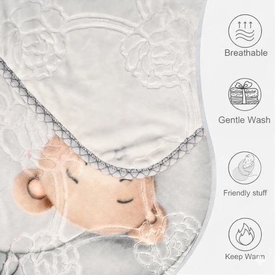 Baby Blanket Embossed Design | 100x130